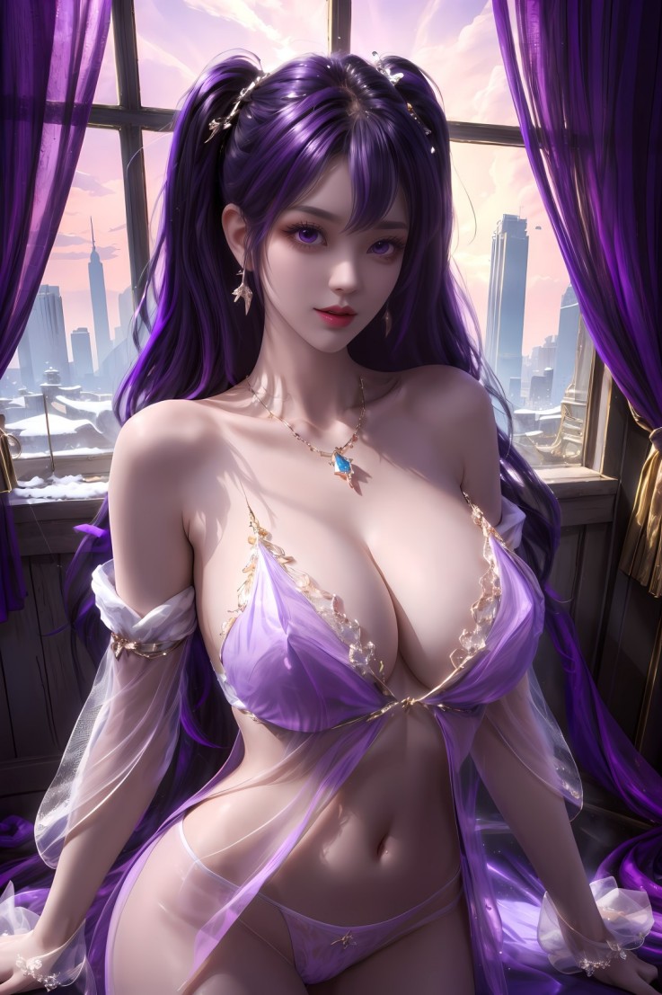 AI绘画-紫妍极度诱惑.编号22-次元社区次元社区